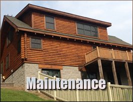  Milford, Kentucky Log Home Maintenance