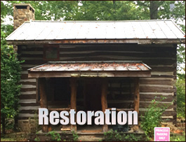 Historic Log Cabin Restoration  Milford, Kentucky